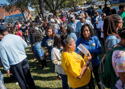 CAES CELEBRATES ALUMNI WITH HOMECOMING COOKOUT AND FOOD DRIVE