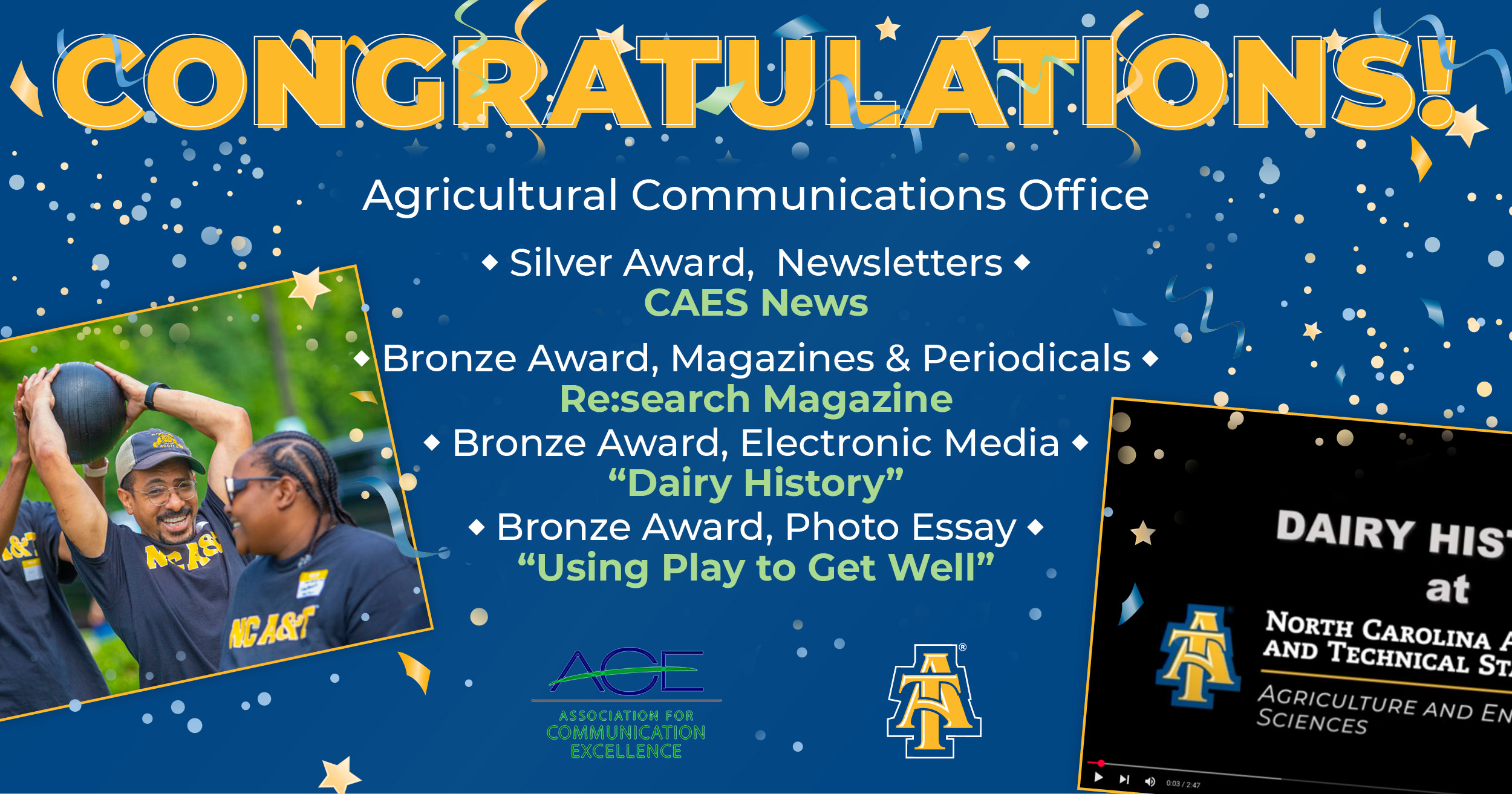 CAES Communications Team Wins Awards from Association for Communications Excellence
